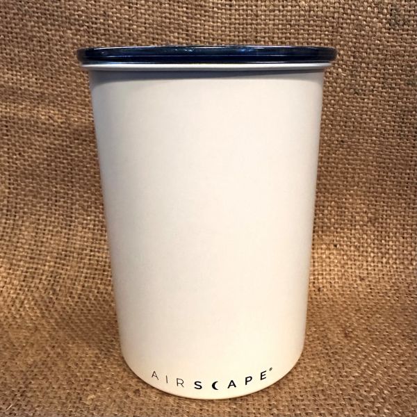 AirScape Kaffeebehälter Edelstahl Weiß-matt, groß