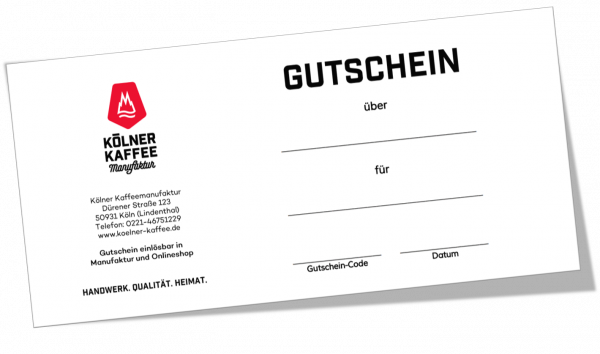 Gutschein - Post-Versand