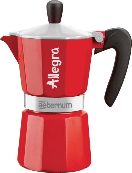 Bialetti Allegra Espressokocher 6 Tassen rot