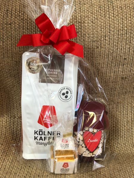 Geschenk-Set mit Espresso Torino Bohnen