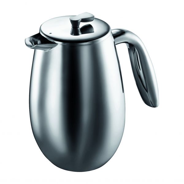 Bodum Columbia Stempelkanne, doppelwandig 1,0l, 4-8 Tassen, Edelstahl gl