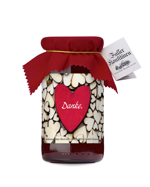 Faller "Danke." Erdbeer-Konfitüre 235g
